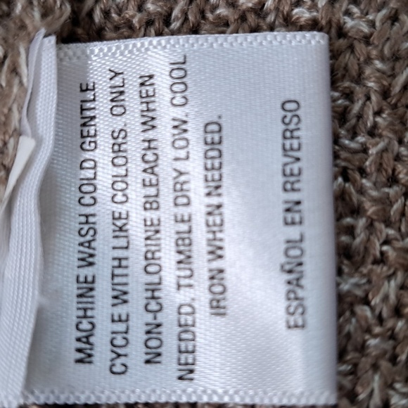 Style & Co Ombre Sweater Open Front Fringe Accent Size Medium - Picture 6 of 6